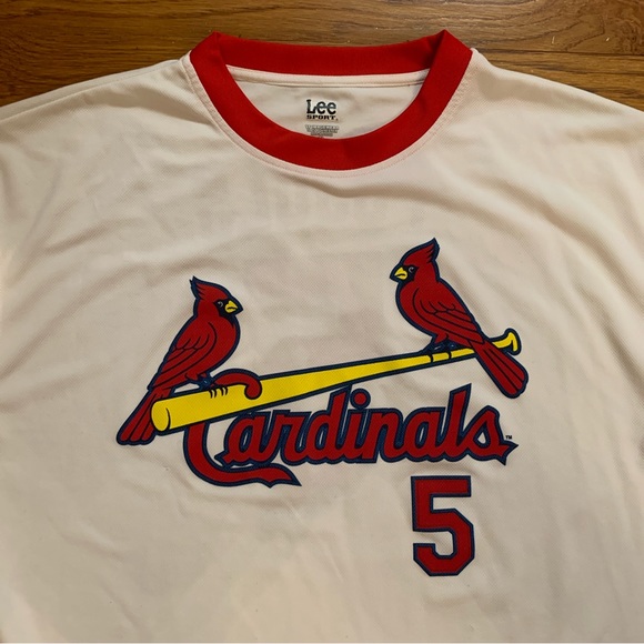 St Louis Cardinals Jersey Albert Pujols #5 Logos MLB Baseball Batting Shirt XL - Picture 4 of 10